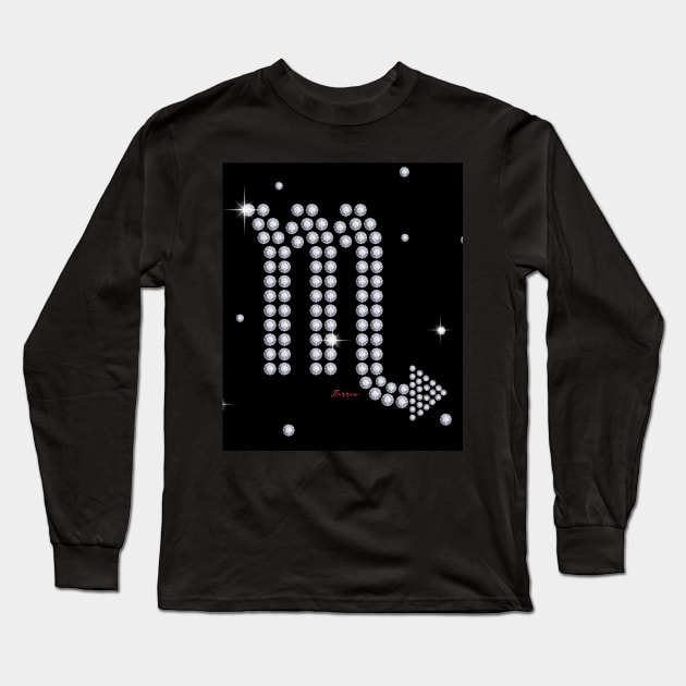 Scorpio Diamonds Long Sleeve T-Shirt by LibrosBOOKtique